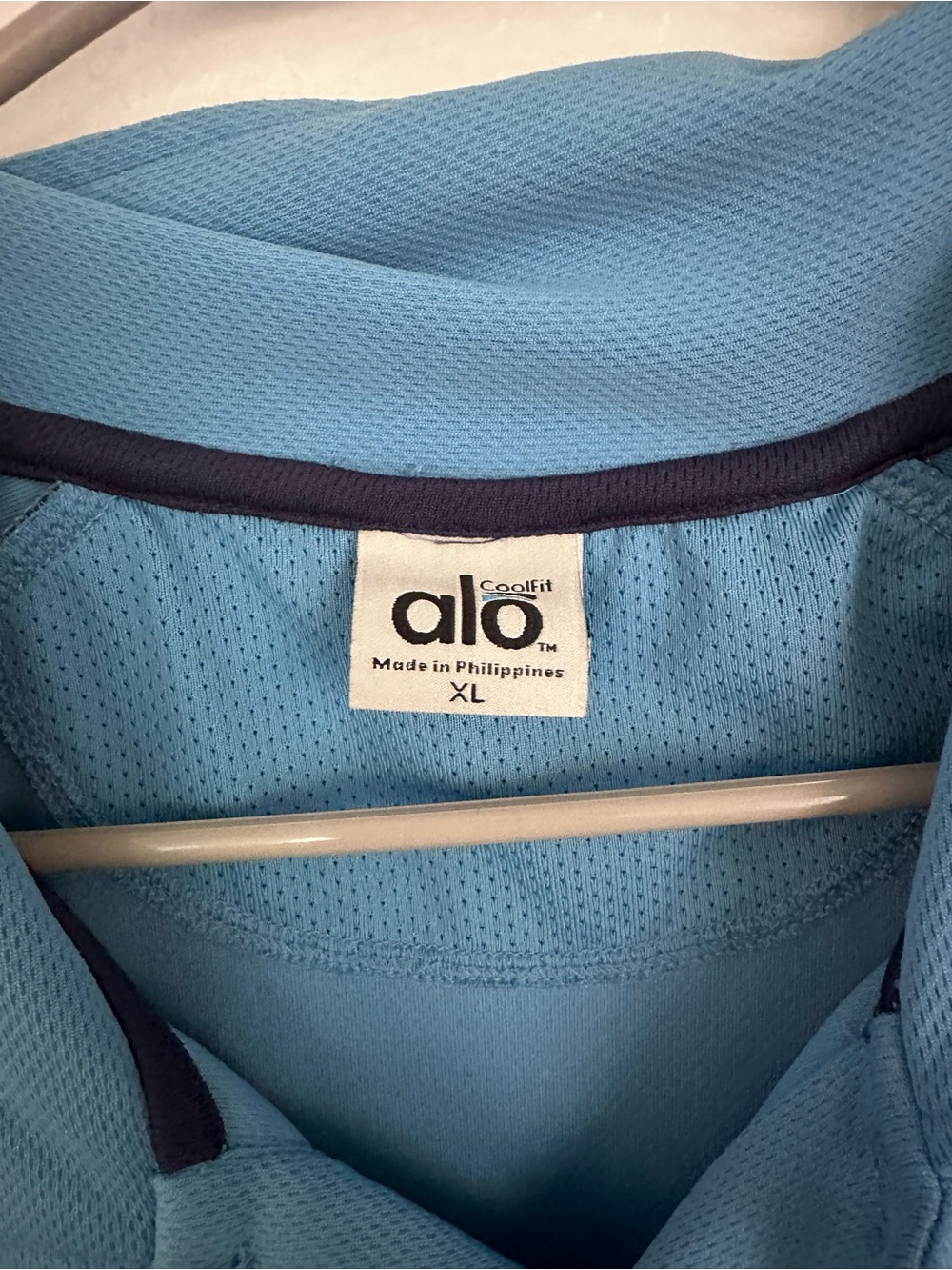 ALO Yoga Coolfit Light Blue men's Sports polo